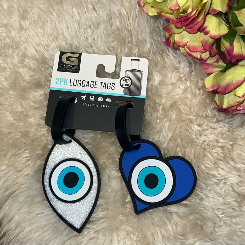 Evil Eye Luggage Tags 🧿 🪬 💄💋